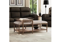 verona brown end table   