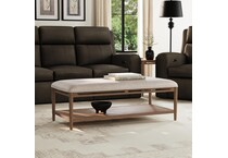 verona medium oak brown cocktail table   