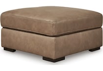 veronella sahara leather ottoman   