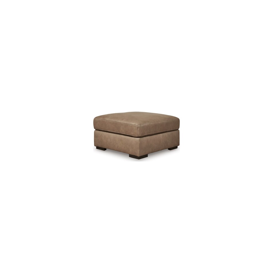veronella sahara leather ottoman   
