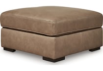 veronella sahara leather ottoman   