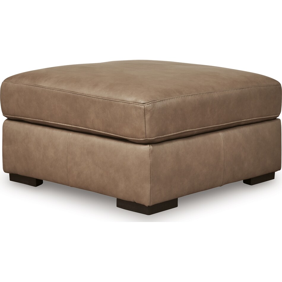 veronella sahara leather ottoman   