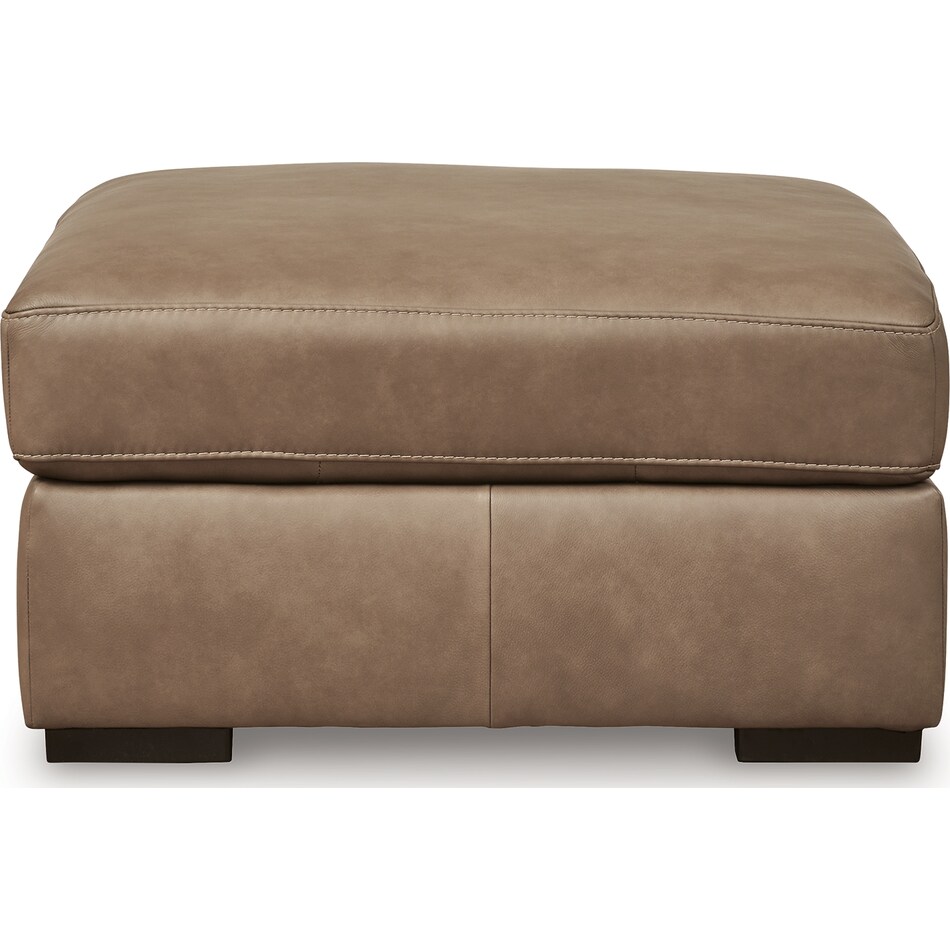 veronella sahara leather ottoman   
