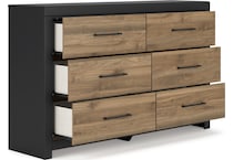 vetrani black honey brown dresser   