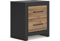 vetrani black honey brown nightstand   