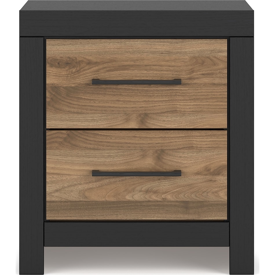 vetrani black honey brown nightstand   