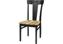 vibrance black side chair   