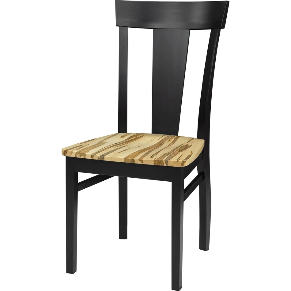 vibrance black side chair   