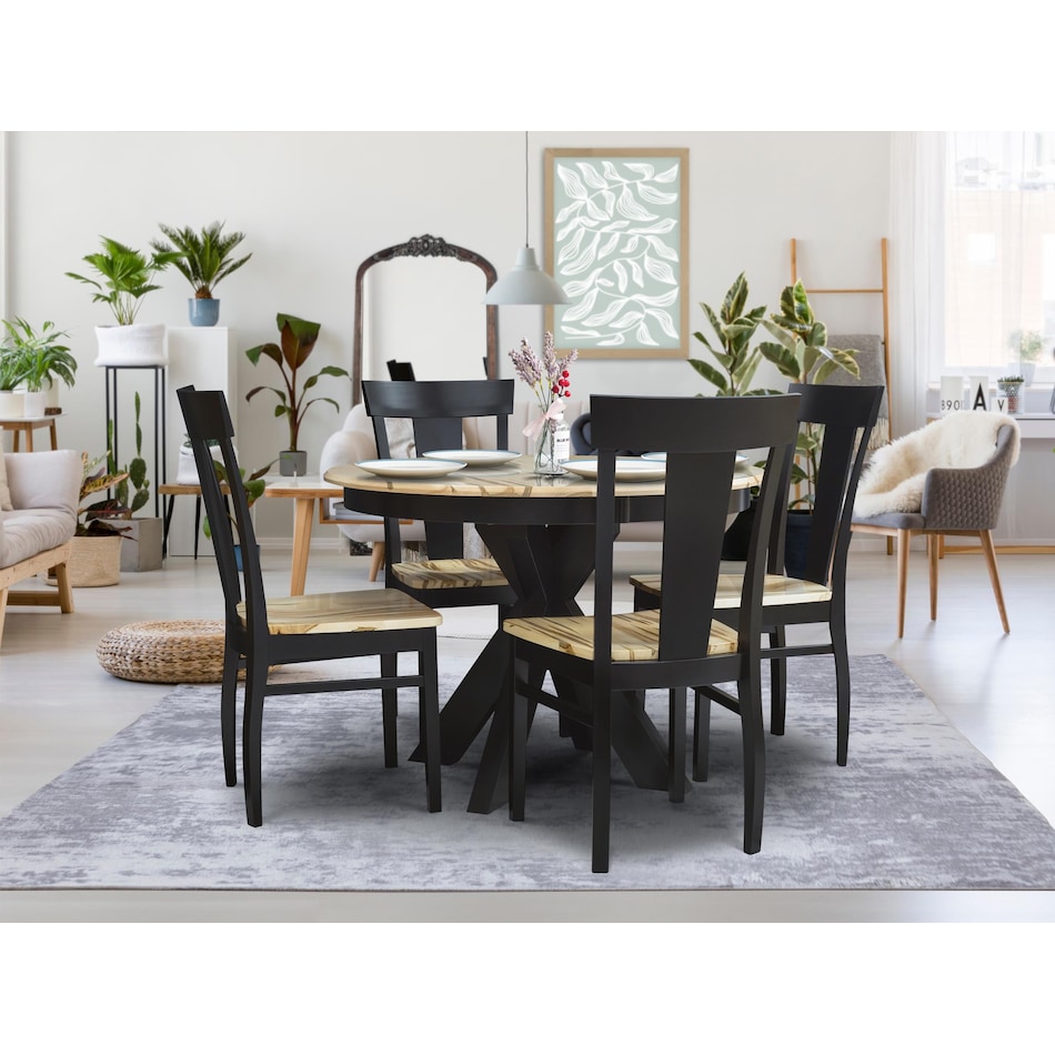 vibrance black side chair   