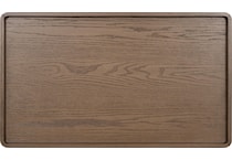 vicente medium brown oak end table   