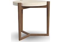 vicente medium brown oak end table   