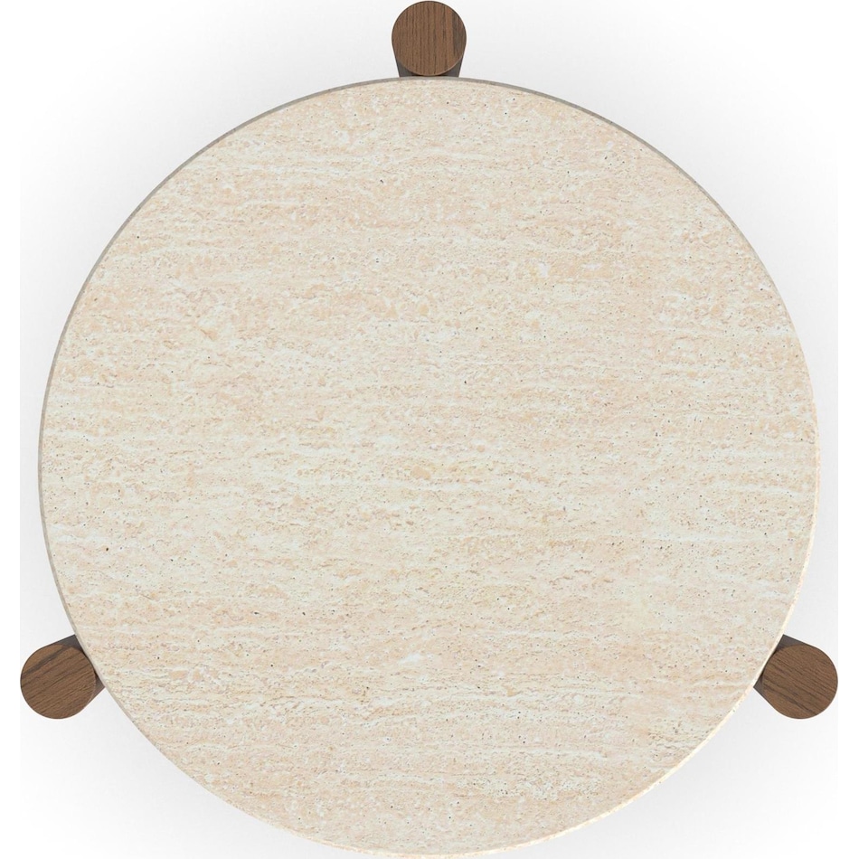 vicente medium brown oak end table   