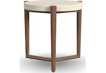 vicente medium brown oak end table   