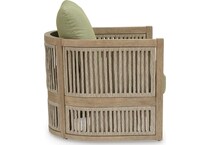 vision lane beige green side chair   