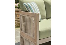 vision lane beige green sofa   