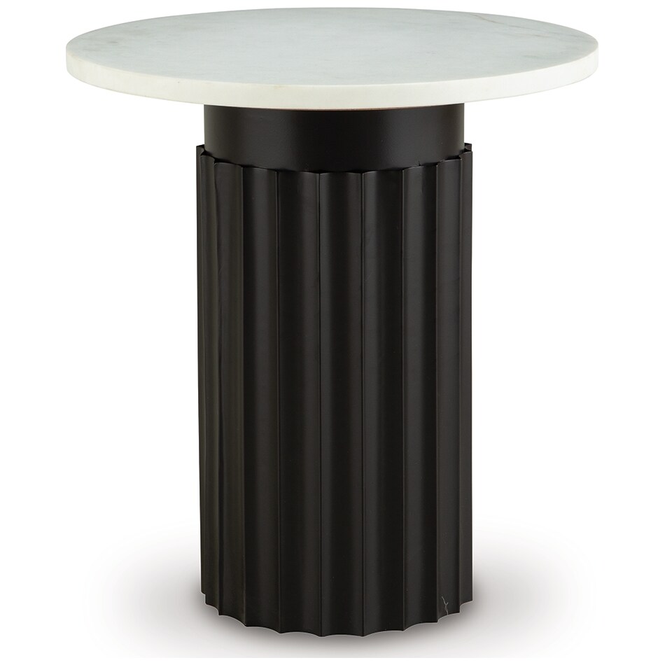 wainstone black white accent table   