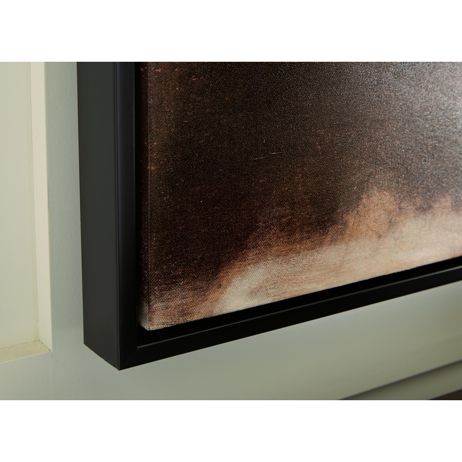 wall art black brown orange large picture   