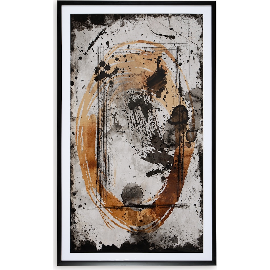 wall art black caramel tan large picture   