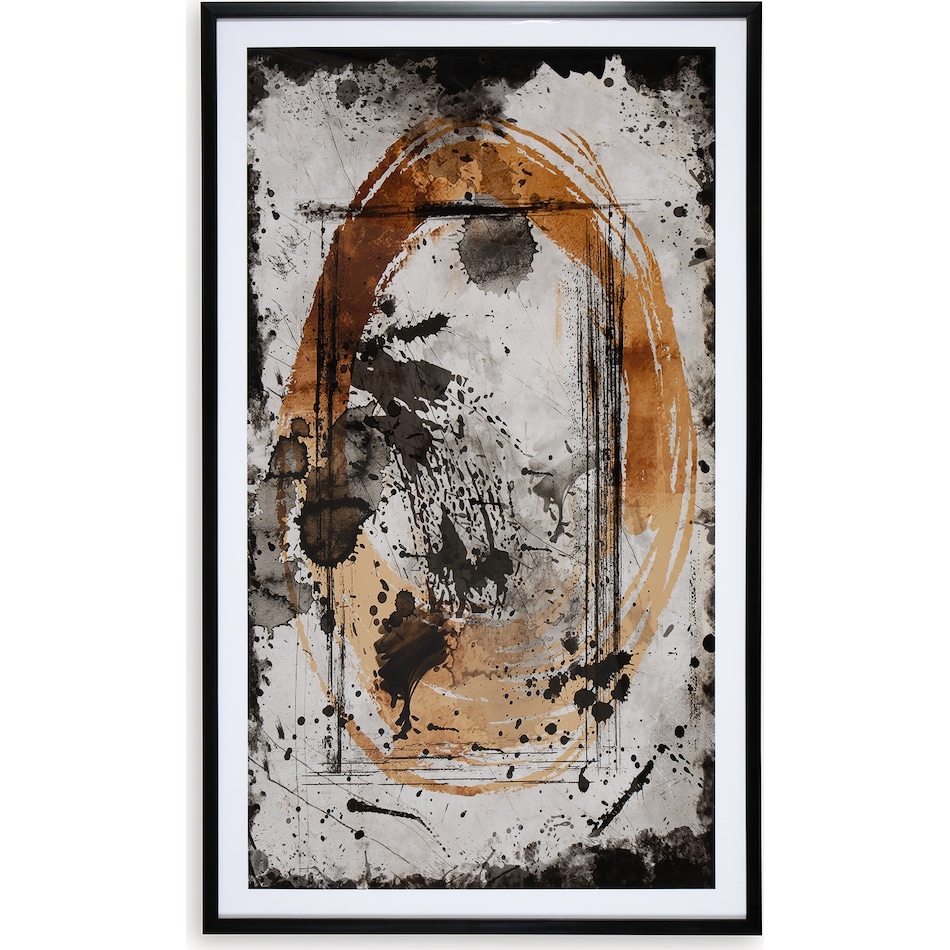 wall art black caramel tan large picture   