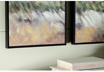 wall art green brown large picture   