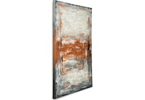 wall art grey white orange large picture   
