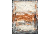 wall art grey white orange large picture   