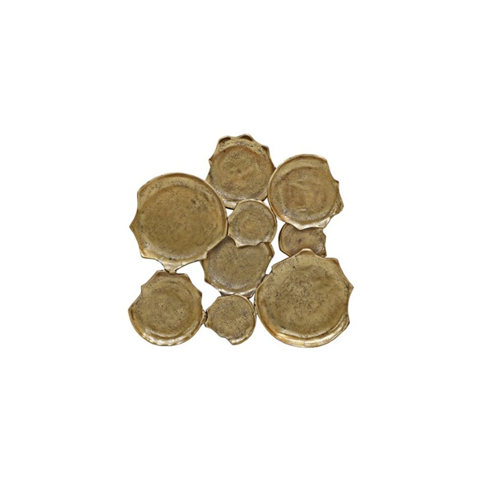 wall decor antique gold finish misc   
