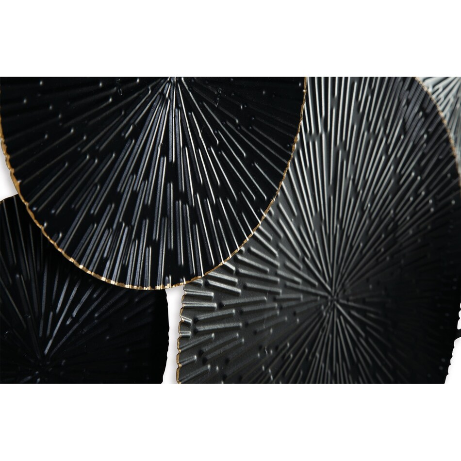 wall decor black gold finish large picture   