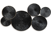 wall decor black gold finish large picture   