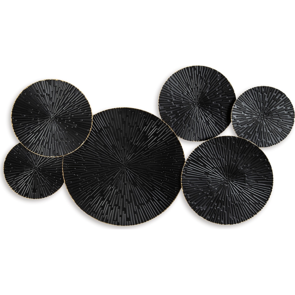 wall decor black gold finish large picture   