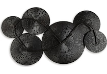 wall decor black gold finish large picture   