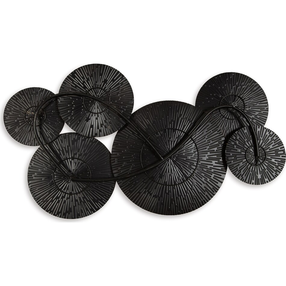 wall decor black gold finish large picture   