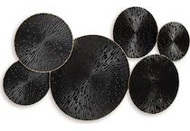 wall decor black gold finish large picture   