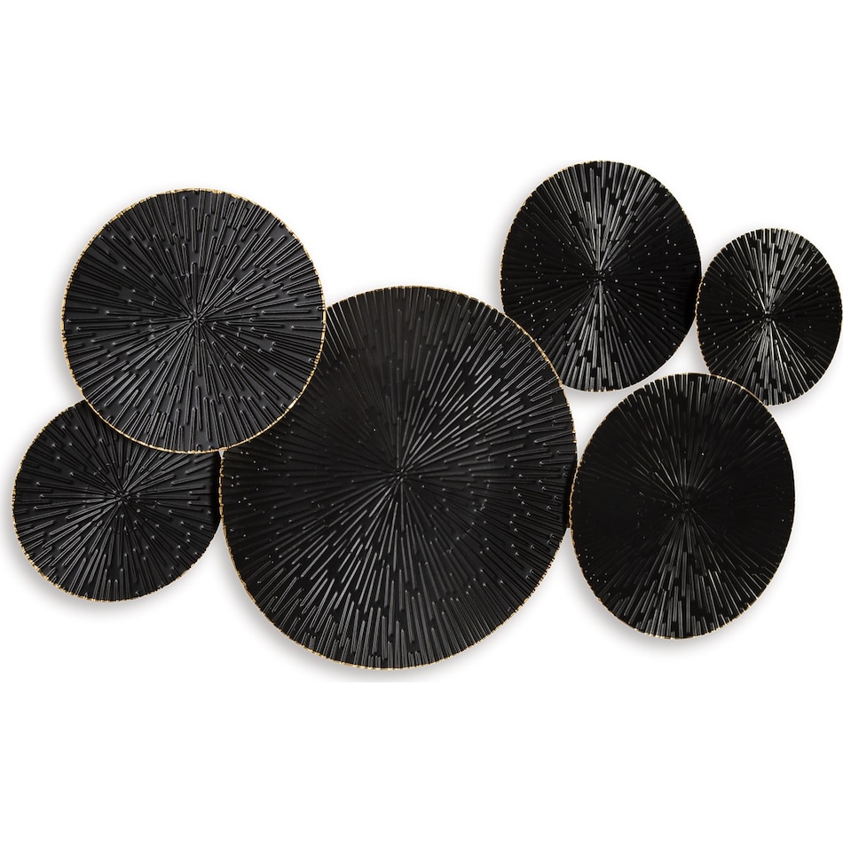 wall decor black gold finish large picture   