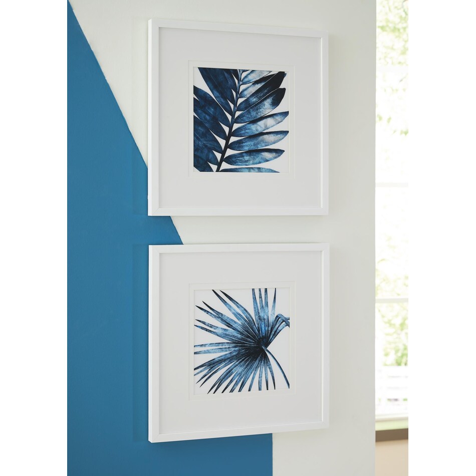 wall decor blue white small picture   