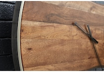wall decor brown silver finish clock   