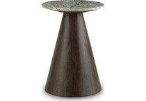 waltnor gray white brown accent table   