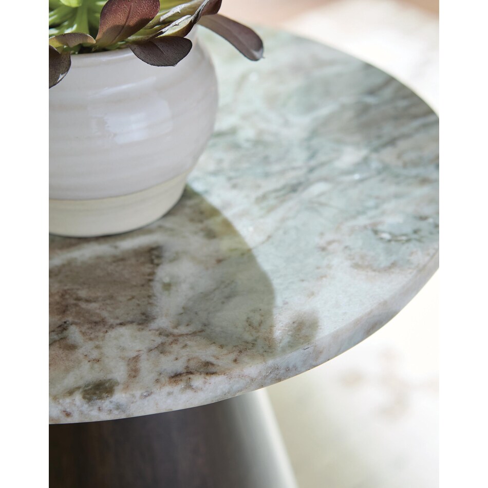 waltnor gray white brown accent table   