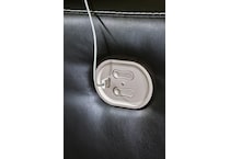 warlin black power reclining console loveseat   