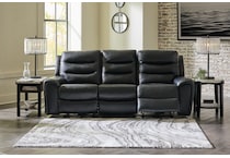 warlin black power reclining sofa   