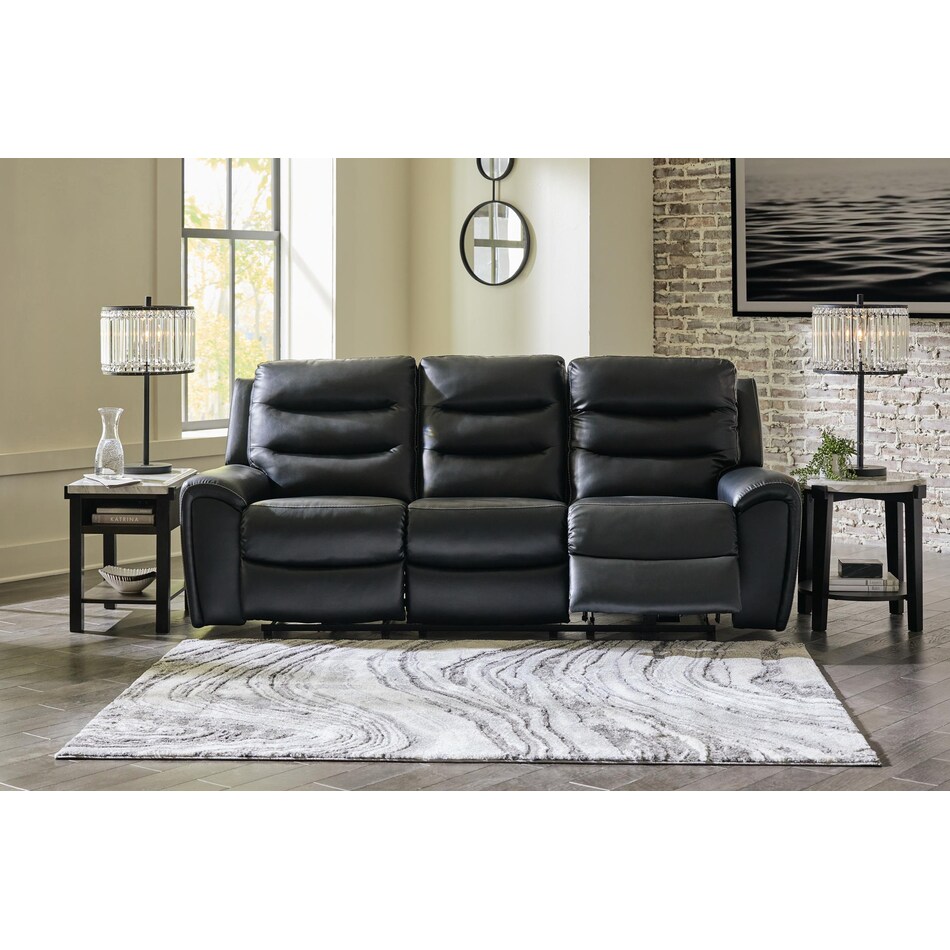 warlin black power reclining sofa   