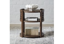 warren park brown chairside table   
