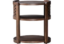 warren park brown chairside table   