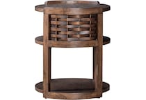 warren park brown chairside table   
