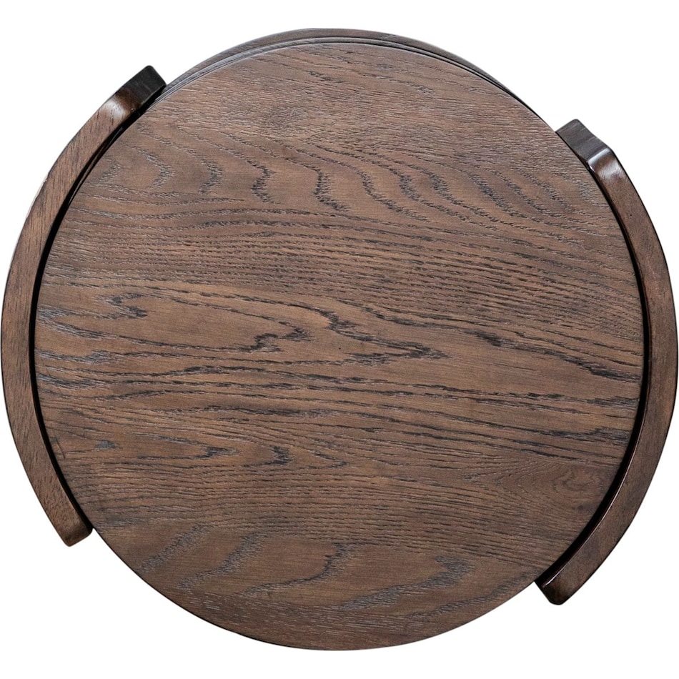 warren park brown chairside table   