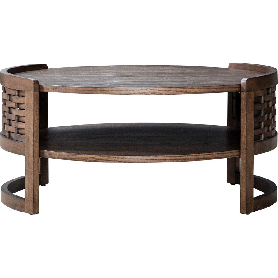 warren park brown cocktail table   