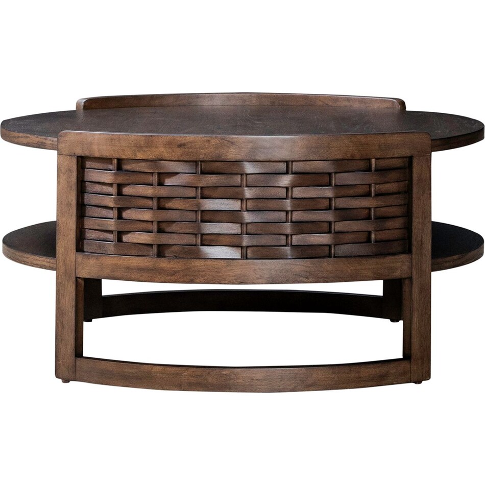 warren park brown cocktail table   