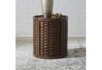 warren park brown end table   