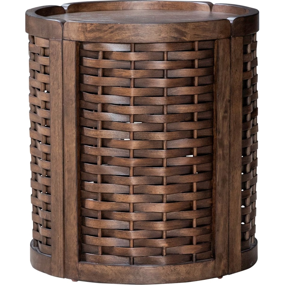 warren park brown end table   