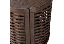 warren park brown end table   
